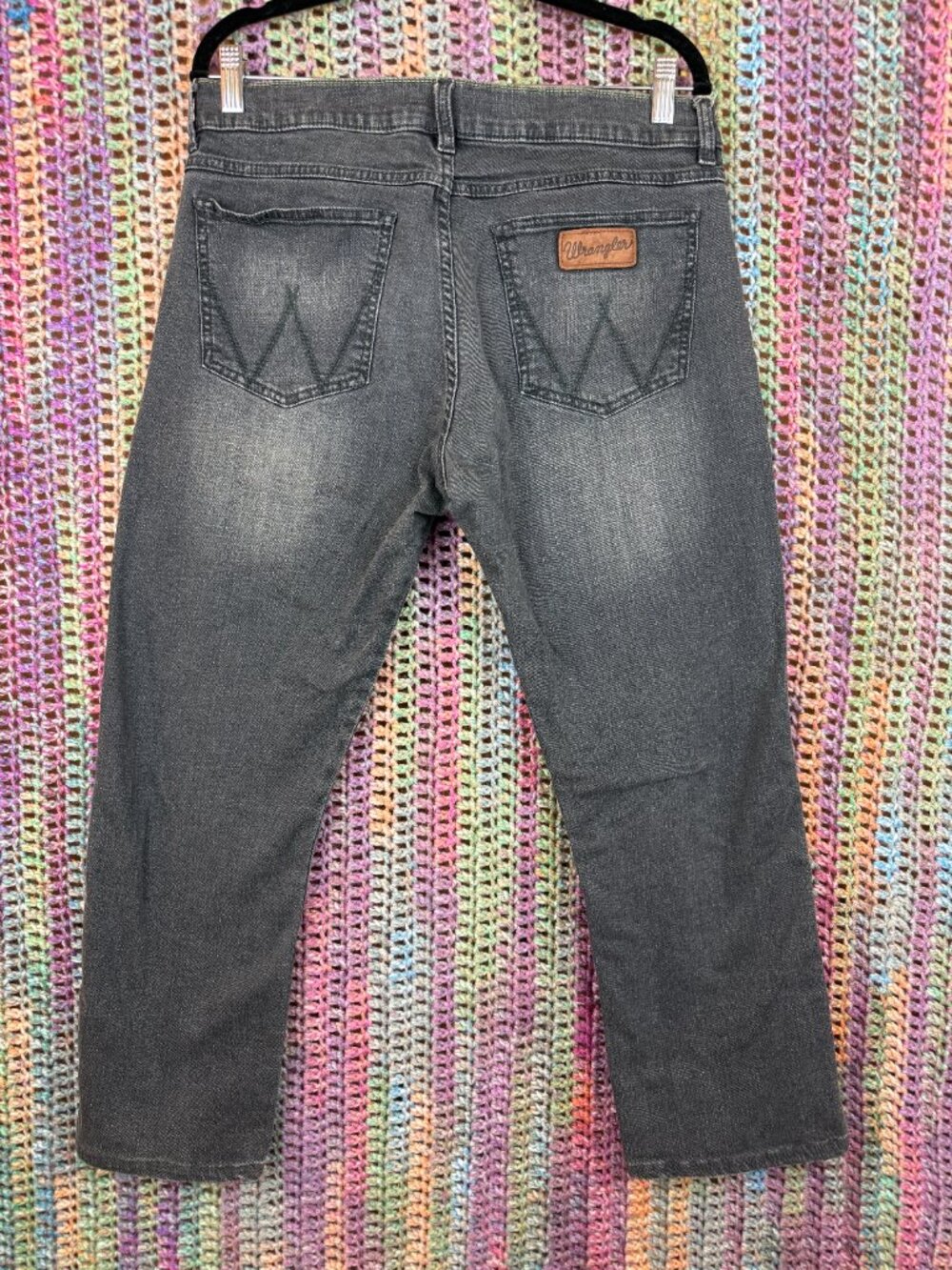 Wrangler Retro Slim Straight Mens Jeans (Size 33x30) - Picture 4 of 5